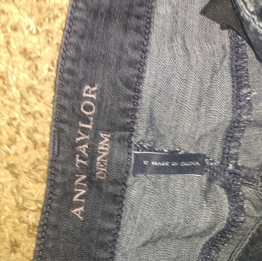 Ann Taylor denim size 12 modern straight cut jeans